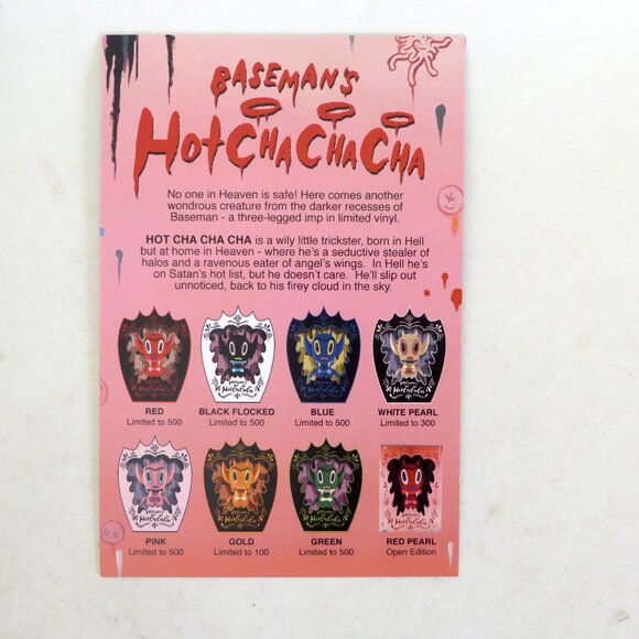 NEW 2006 7.5” LE #12/500 HOT CHA CHA CHA RED DEVIL DEMON DESIGNER VINYL FIGURE - Picture 11 of 11